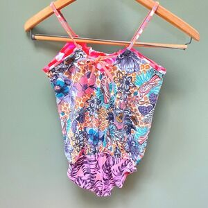 Maaji Girls Size 10 Floral Print One Piece‎ Swimsuit Colorful Swimwear